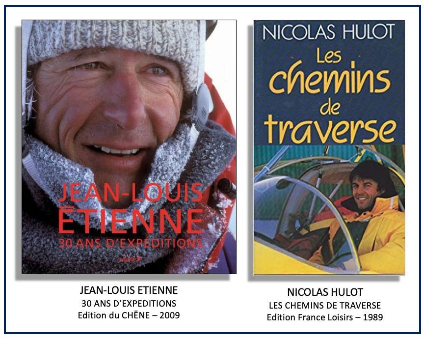 Livres de Jean-Louis Etienne et Nicolas Hulot