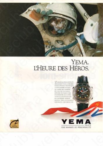 Publicité YEMA 198? | L'heure des Héros ; Spationaute III CNES