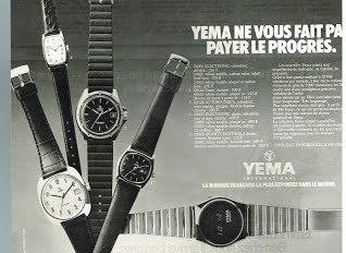 Publicité YEMA 1978 (?) | YEMA ne vous fait pas payer le progrès ; N&B