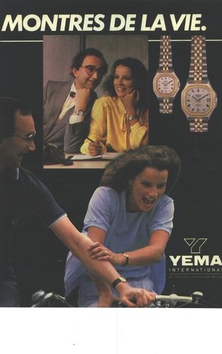 Publicité YEMA 1981 | Les montres de la vie