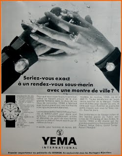 Publicité YEMA 1968 | "Avez-Vous Besoin..." ; Yema Wrismaster