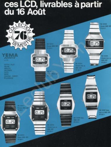 Cat_Collection YEMA 1976 | Collection Quartz LCD. S2 1976