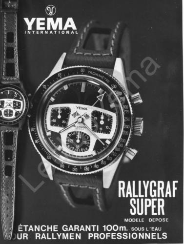 Publicité YEMA 1969 (?) | Rallygraf Super